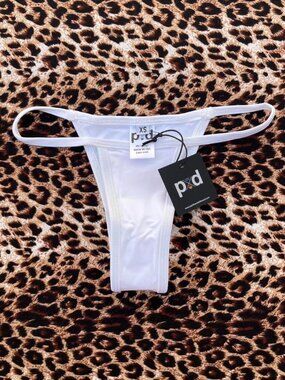 bnwt Pacific & Driftwood white thong bikini bottoms